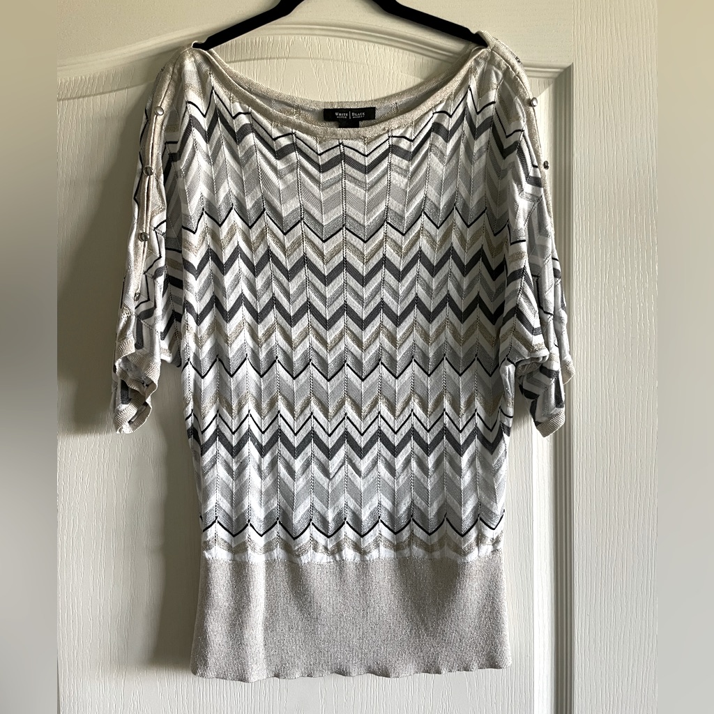 Whbm Light Crocheted Sweater